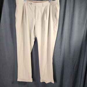 Ralph‎ Lauren Men's Khaki Pleated Dress Pants Size 40W x 29L